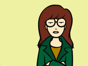 Daria Morgendorffer cartoon with glasses