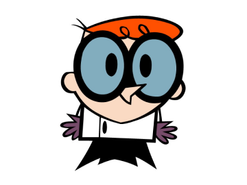 Dexter - cartoon character with glasses